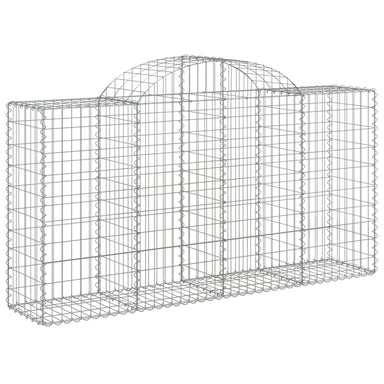 Schanskorf Gewelfd 200X50X100/120 Cm Gegalvaniseerd Ijzer 200 x 50 x 100/120 cm