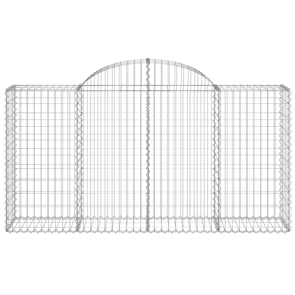 Schanskorf Gewelfd 200X50X100/120 Cm Gegalvaniseerd Ijzer 200 x 50 x 100/120 cm