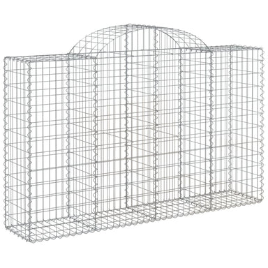 Schanskorf Gewelfd 200X50X120/140 Cm Gegalvaniseerd Ijzer 200 x 50 x 120/140 cm
