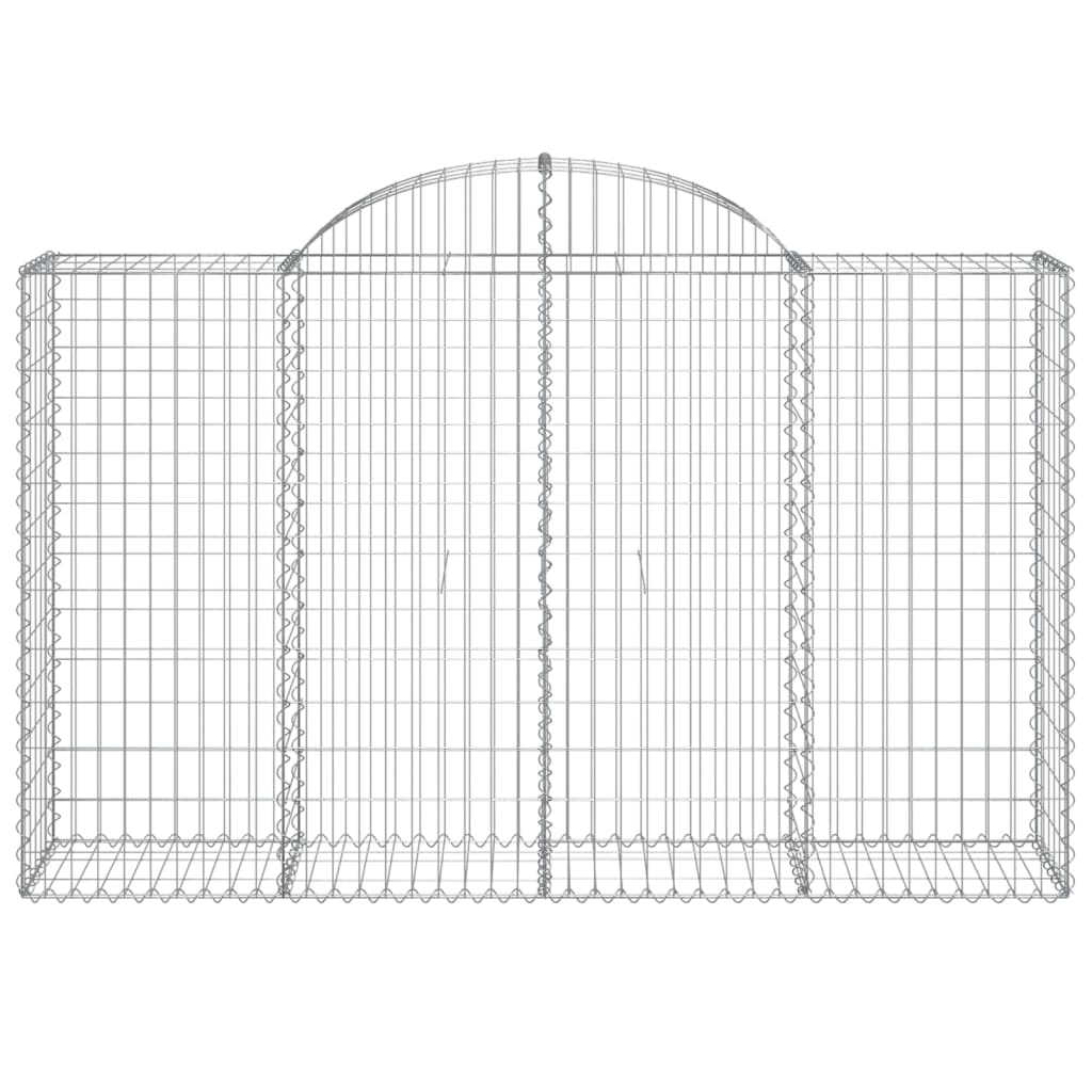 Schanskorf Gewelfd 200X50X120/140 Cm Gegalvaniseerd Ijzer 200 x 50 x 120/140 cm
