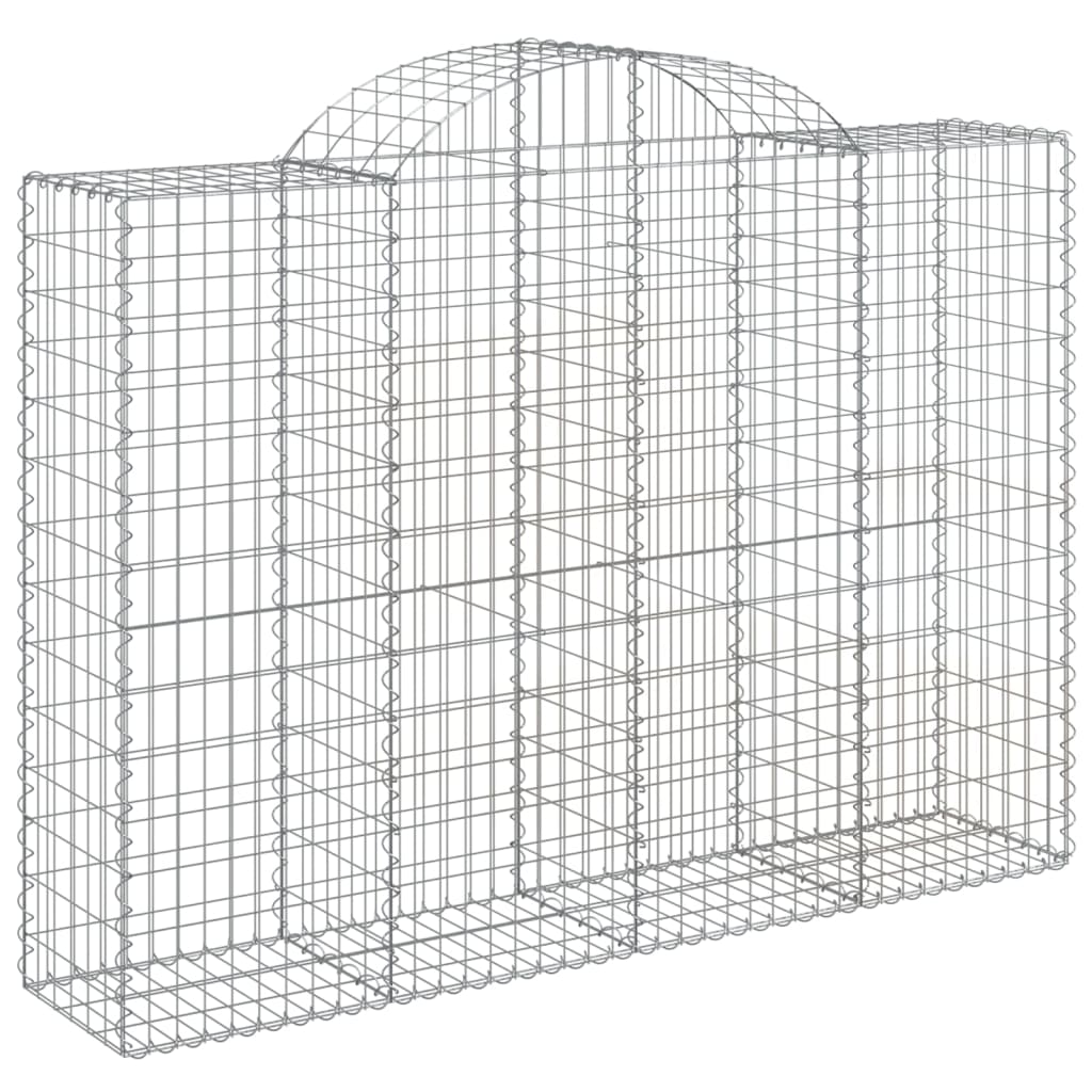 Schanskorf Gewelfd 200X50X140/160 Cm Gegalvaniseerd Ijzer 200 x 50 x 140/160 cm