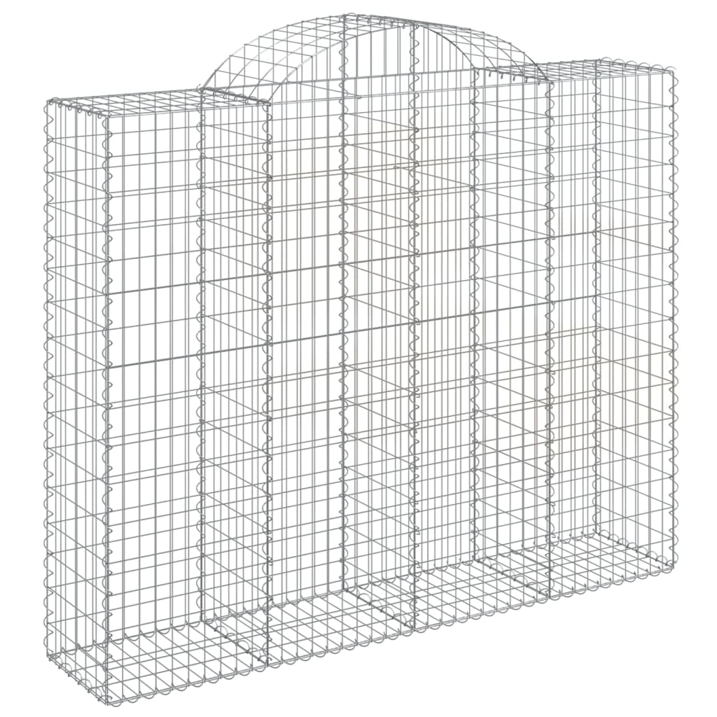 Schanskorf Gewelfd 200X50X160/180 Cm Gegalvaniseerd Ijzer 200 x 50 x 160/180 cm