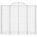 Schanskorf Gewelfd 200X50X160/180 Cm Gegalvaniseerd Ijzer 200 x 50 x 160/180 cm