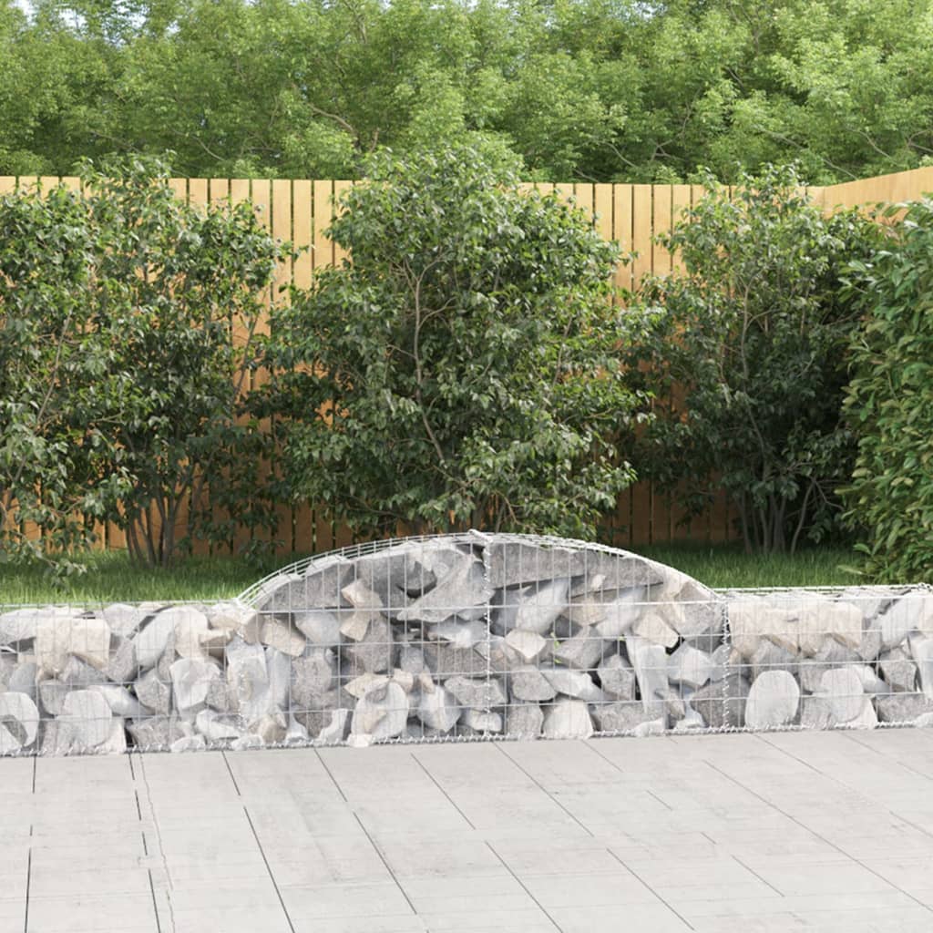 Schanskorf Gewelfd 300X30X40/60 Cm Gegalvaniseerd Ijzer 1 300 x 30 x 40/60 cm