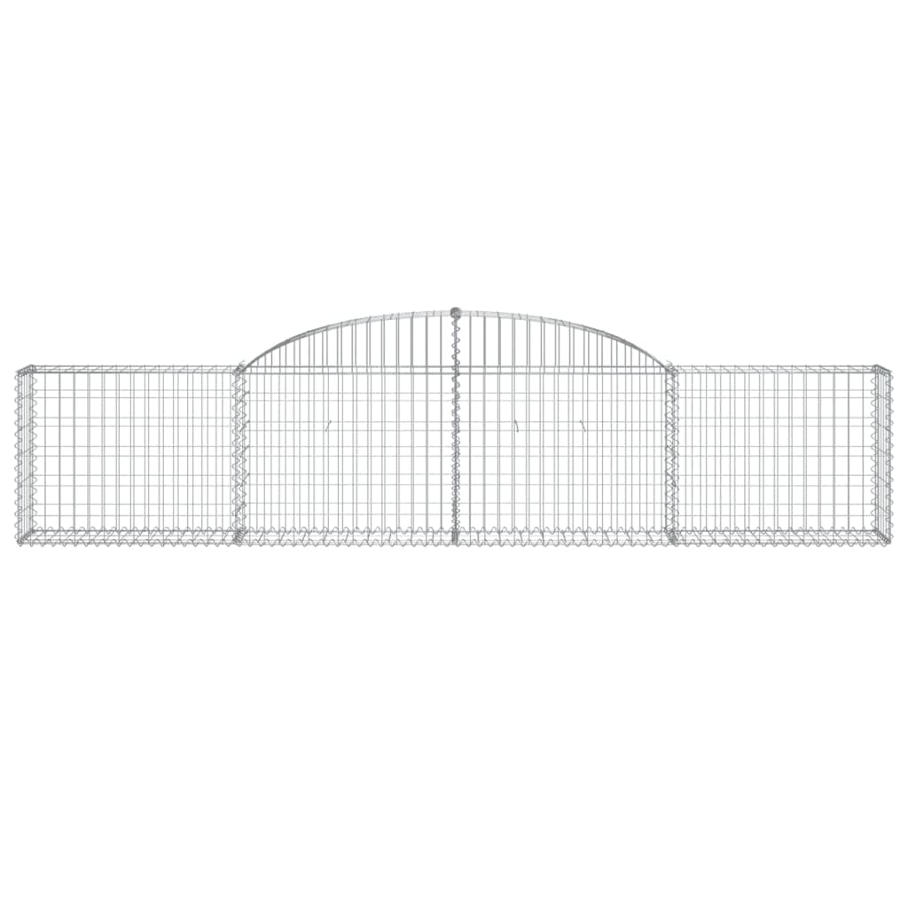 Schanskorf Gewelfd 300X30X60/80 Cm Gegalvaniseerd Ijzer 1 300 x 30 x 60/80 cm
