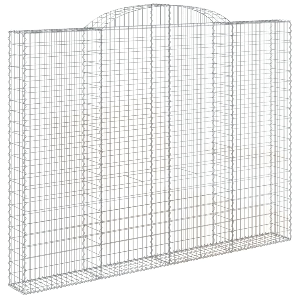 Schanskorf Gewelfd 300X30X220/240 Cm Gegalvaniseerd Ijzer 1 300 x 30 x 220/240 cm