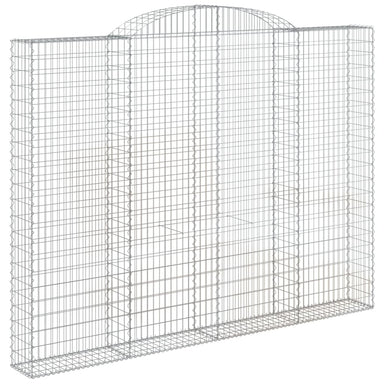 Schanskorf Gewelfd 300X30X220/240 Cm Gegalvaniseerd Ijzer 1 300 x 30 x 220/240 cm