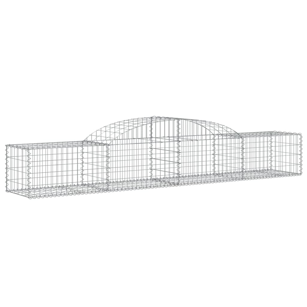 Schanskorf Gewelfd 300X50X40/60 Cm Gegalvaniseerd Ijzer 1 300 x 50 x 40/60 cm