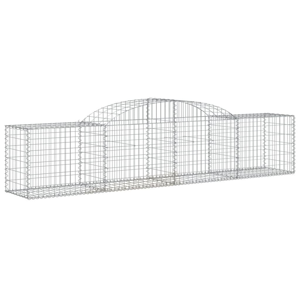 Schanskorf Gewelfd 300X50X60/80 Cm Gegalvaniseerd Ijzer 1 300 x 50 x 60/80 cm