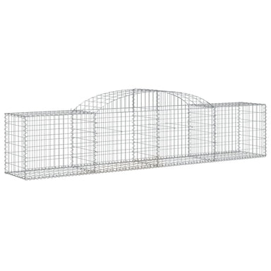 Schanskorf Gewelfd 300X50X60/80 Cm Gegalvaniseerd Ijzer 1 300 x 50 x 60/80 cm