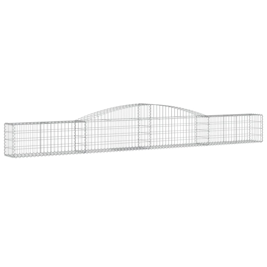 Schanskorf Gewelfd 400X30X40/60 Cm Gegalvaniseerd Ijzer 1 400 x 30 x 40/60 cm