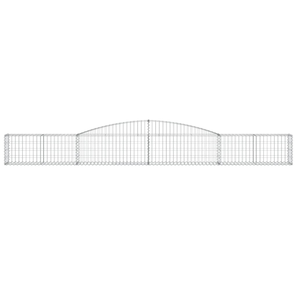 Schanskorf Gewelfd 400X30X40/60 Cm Gegalvaniseerd Ijzer 1 400 x 30 x 40/60 cm