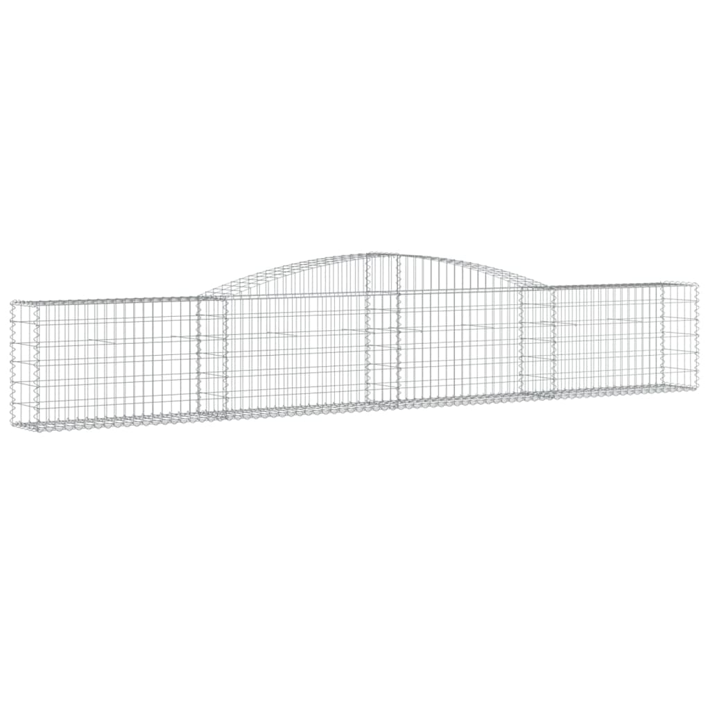 Schanskorf Gewelfd 400X30X60/80 Cm Gegalvaniseerd Ijzer 1 400 x 30 x 60/80 cm