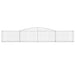Schanskorf Gewelfd 400X30X60/80 Cm Gegalvaniseerd Ijzer 1 400 x 30 x 60/80 cm