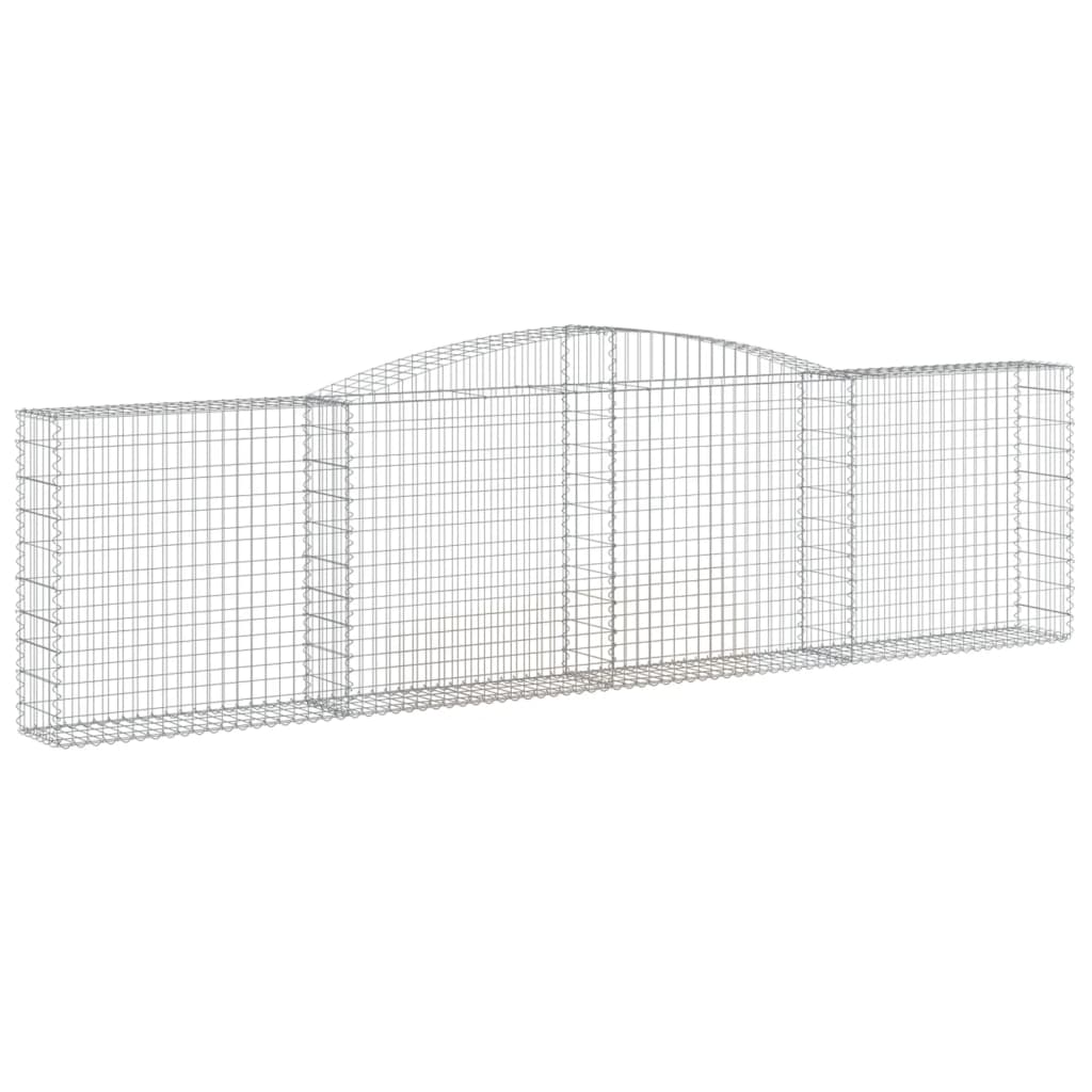 Schanskorf Gewelfd 400X30X100/120 Cm Gegalvaniseerd Ijzer 400 x 30 x 100/120 cm