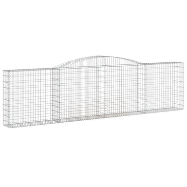 Schanskorf Gewelfd 400X30X100/120 Cm Gegalvaniseerd Ijzer 400 x 30 x 100/120 cm