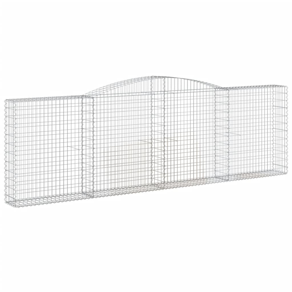 Schanskorf Gewelfd 400X30X120/140 Cm Gegalvaniseerd Ijzer 400 x 30 x 120/140 cm