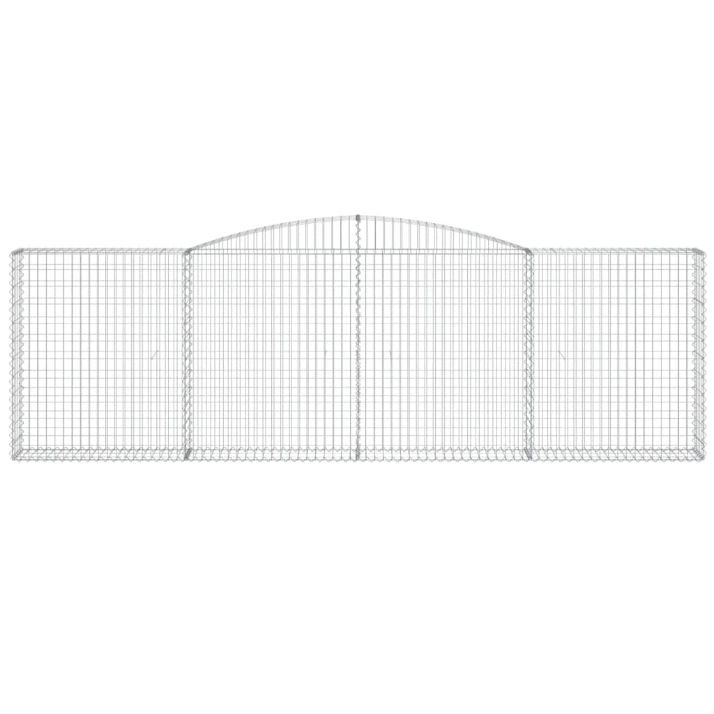 Schanskorf Gewelfd 400X30X120/140 Cm Gegalvaniseerd Ijzer 400 x 30 x 120/140 cm