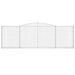 Schanskorf Gewelfd 400X30X120/140 Cm Gegalvaniseerd Ijzer 400 x 30 x 120/140 cm