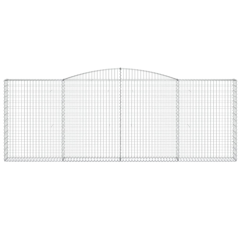 Schanskorf Gewelfd 400X30X140/160 Cm Gegalvaniseerd Ijzer 400 x 30 x 140/160 cm