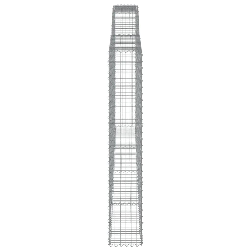 Schanskorf Gewelfd 400X30X180/200 Cm Gegalvaniseerd Ijzer 400 x 30 x 180/200 cm