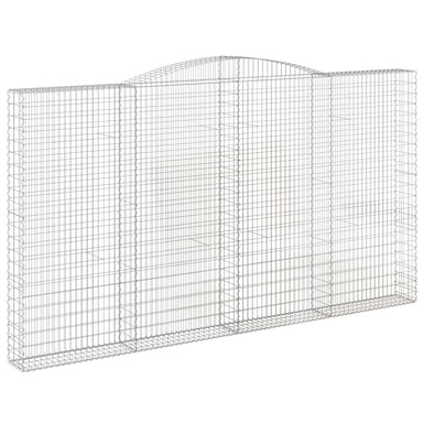 Schanskorf Gewelfd 400X30X220/240 Cm Gegalvaniseerd Ijzer 1 400 x 30 x 220/240 cm