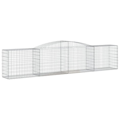 Schanskorf Gewelfd 400X50X80/100 Cm Gegalvaniseerd Ijzer 400 x 50 x 80/100 cm