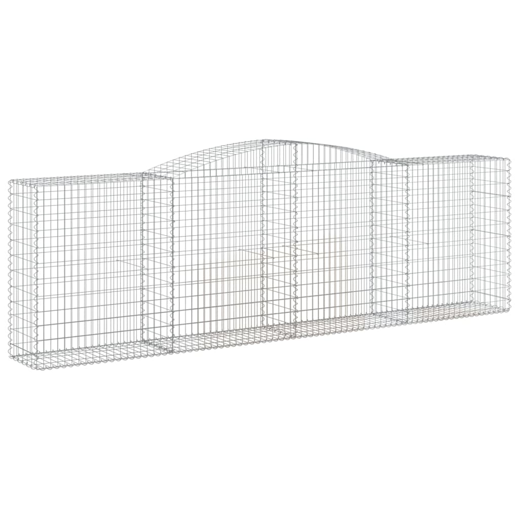 Schanskorf Gewelfd 400X50X120/140 Cm Gegalvaniseerd Ijzer 400 x 50 x 120/140 cm