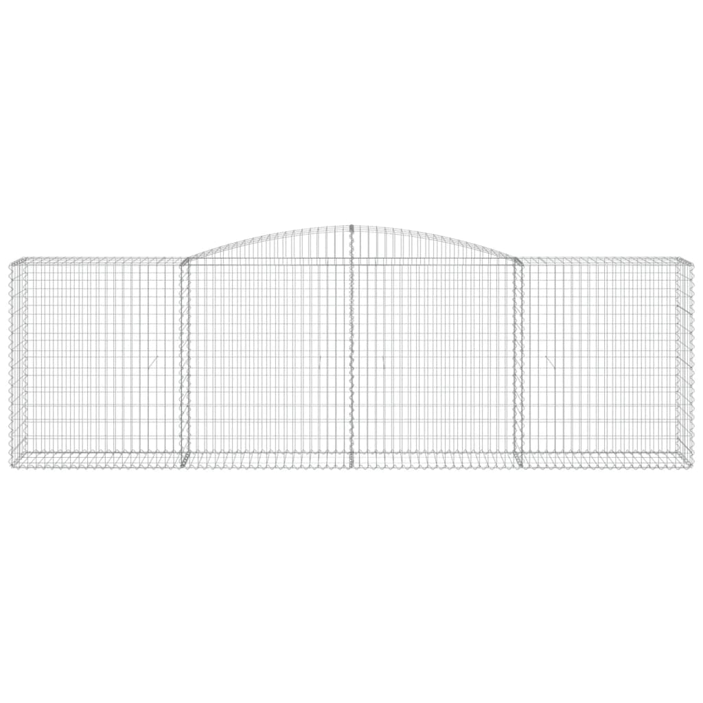 Schanskorf Gewelfd 400X50X120/140 Cm Gegalvaniseerd Ijzer 400 x 50 x 120/140 cm