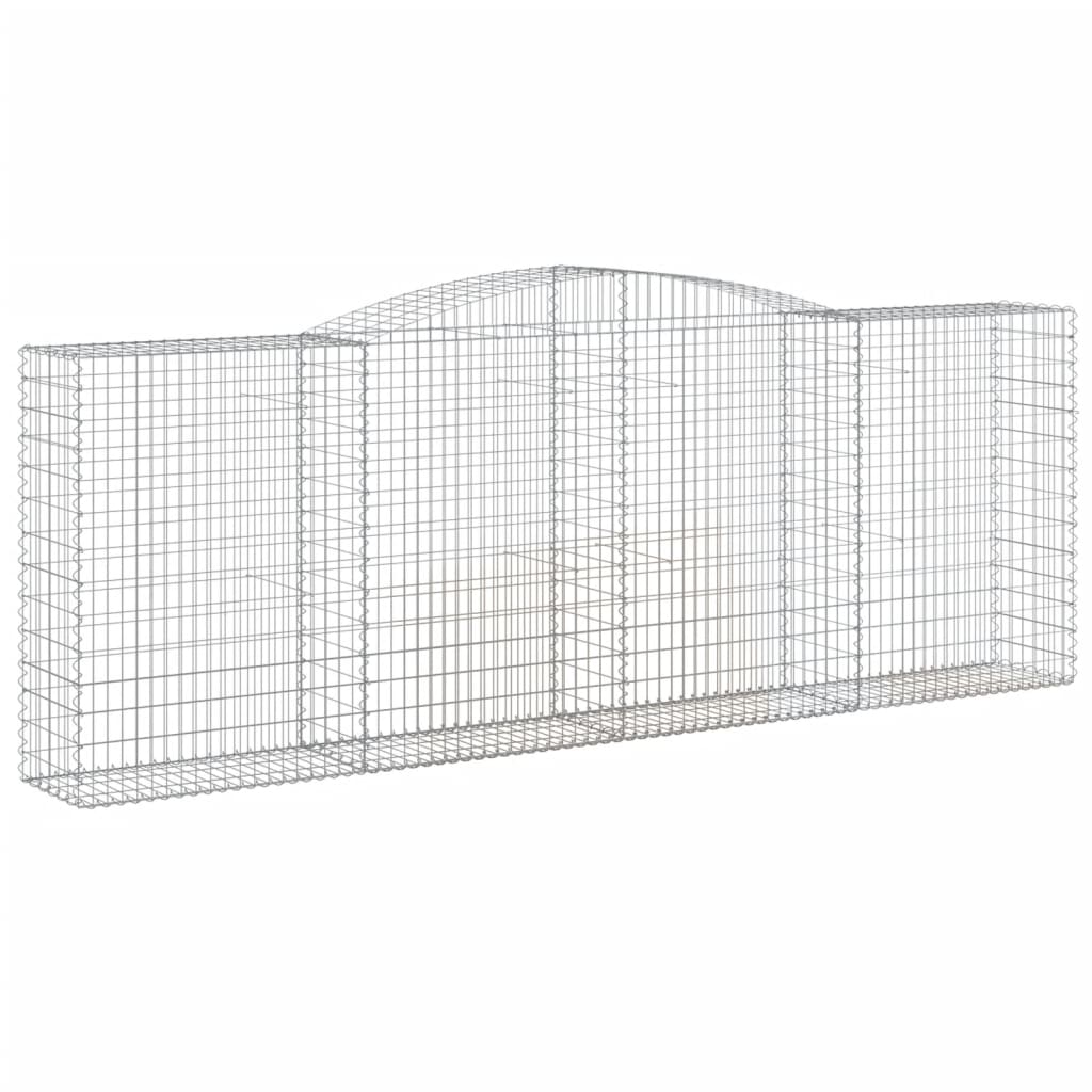 Schanskorf Gewelfd 400X50X140/160 Cm Gegalvaniseerd Ijzer 400 x 50 x 140/160 cm