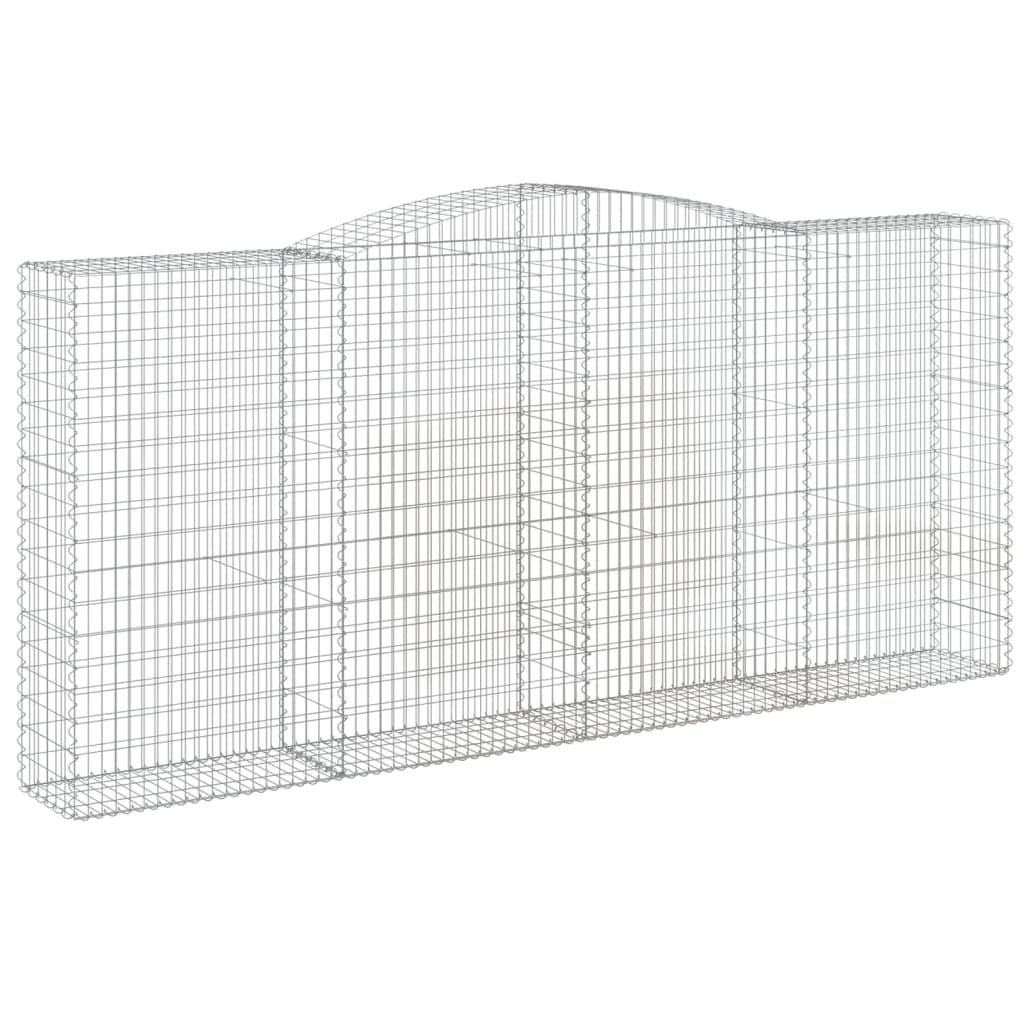 Schanskorf Gewelfd 400X50X180/200 Cm Gegalvaniseerd Ijzer 400 x 50 x 180/200 cm