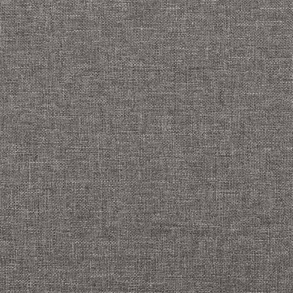 Tweezitsbank met kussens 140 cm stof donkergrijs