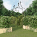Tuinbogen 2 st 120x38x260 cm staal zwart