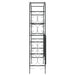 Tuinboog met poort 108x45x235 cm staal zwart