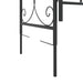 Tuinboog met poort 108x45x235 cm staal zwart