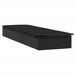 Ligbed met tafel 1 st poly rattan zwart