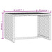 Ligbed met tafel 1 st poly rattan zwart