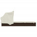 Ligbed met inklapbaar dak 213x63x97 cm poly rattan bruin