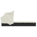 Ligbed met inklapbaar dak 213x63x97 cm poly rattan zwart