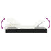 Ligbed met inklapbaar dak 213x63x97 cm poly rattan zwart