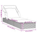 Ligbed met inklapbaar dak 213x63x97 cm poly rattan zwart