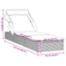 Ligbed met inklapbaar dak 213x63x97 cm poly rattan zwart