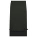 Ligbed met rond dak 211x57x140 cm poly rattan zwart