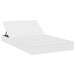 Ligbed met kussens 2-persoons poly rattan wit