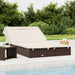 Ligbed 2-persoons met dak 213x118x97 cm poly rattan bruin