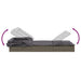 Ligbed 2-persoons met dak 213x118x97 cm poly rattan grijs