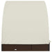 Ligbed 2-persoons met rond dak 211x112x140 cm poly rattan bruin