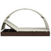 Ligbed 2-persoons met rond dak 211x112x140 cm poly rattan bruin