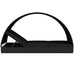 Ligbed 2-persoons met rond dak 211x112x140 cm poly rattan zwart