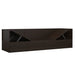 Loungebed met kussens poly rattan bruin